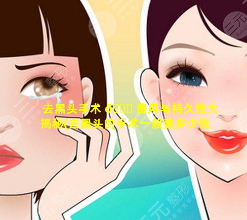 去黑头手术 🐛 费用与持久性大揭秘(去黑头的手术一般要多少钱一次)